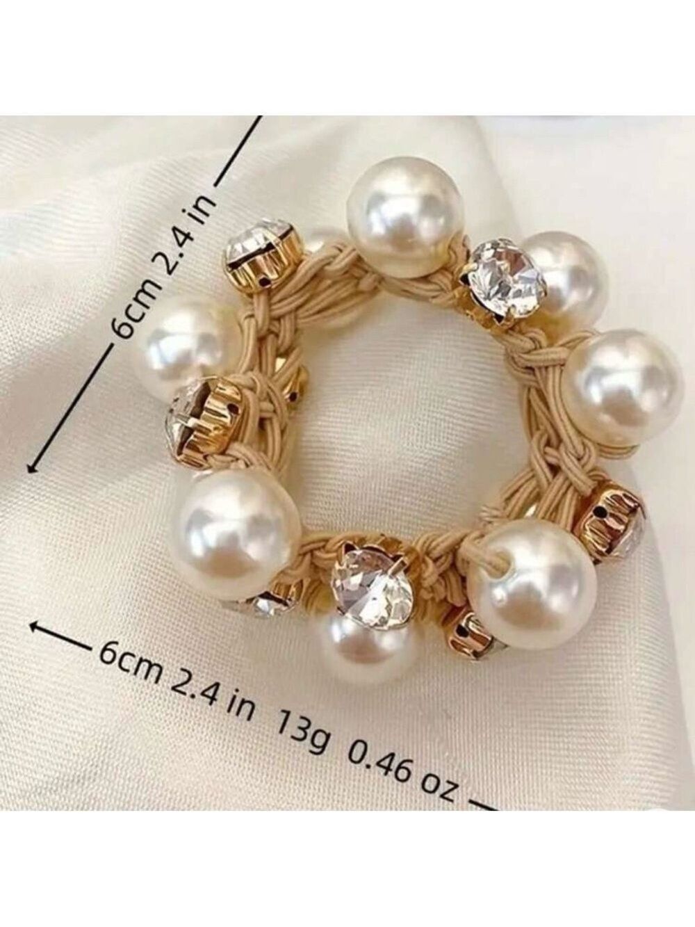 ☘️☘️☘️Set of 3 elegant elastic hair ties.☘️☘️☘️ - Picture 4 of 6